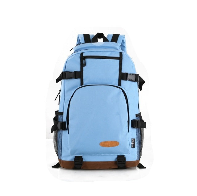 Solid Color Backpack For Students