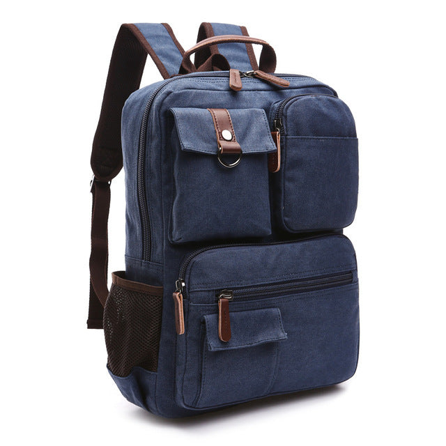 Luxury Brand Canvas Backpack For Men